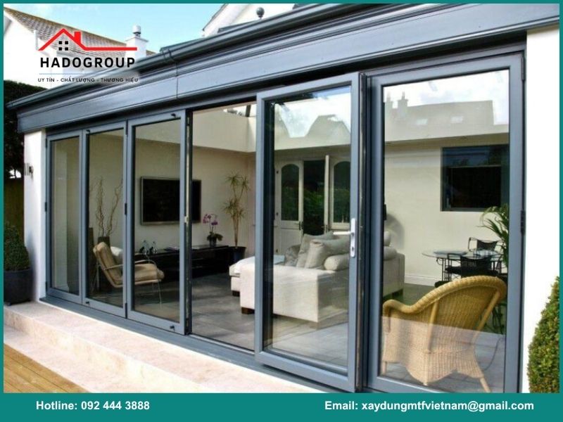 Các hạng mục thi công nhôm kính phổ biến