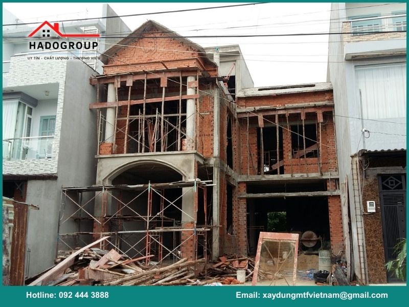 Các hạng mục xây dựng phần thô tại Ba Đình