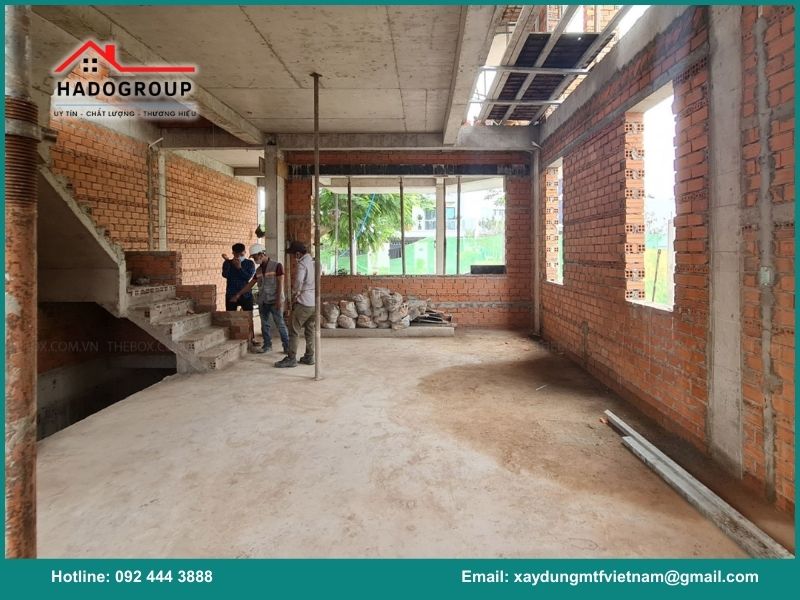 Các hạng mục xây dựng phần thô tại Cửa Nam của Hadogroup