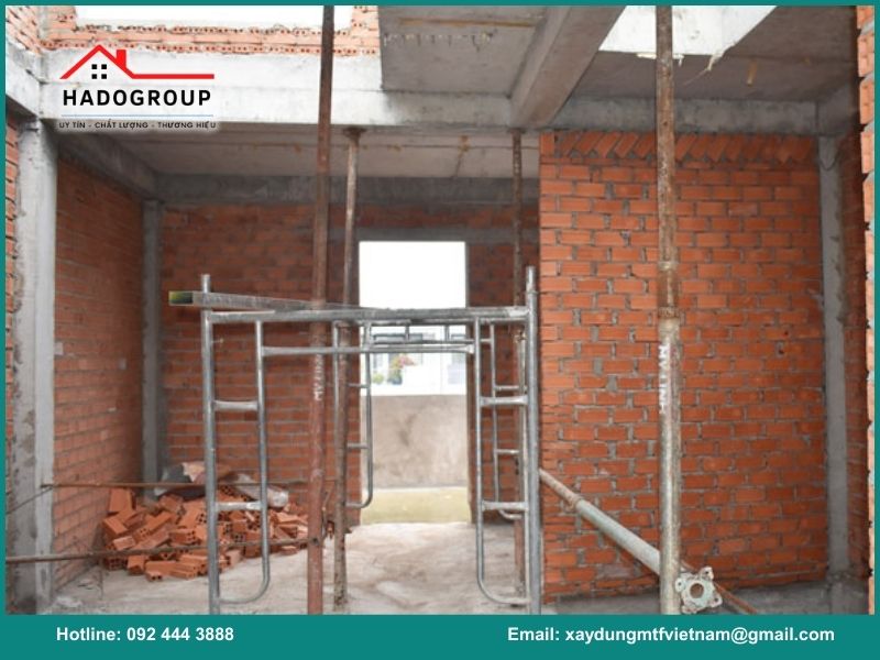 Các hạng mục xây dựng phần thô tại Giảng Võ 