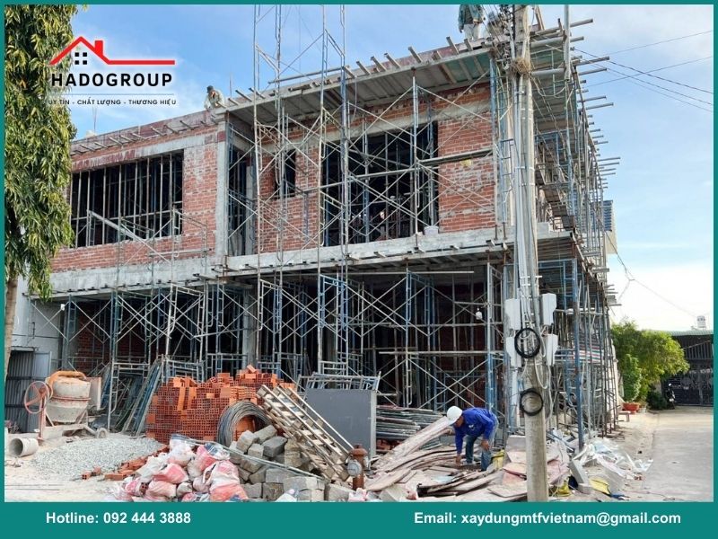 Các hạng mục xây dựng phần thô tại Ngọc Hà của Hadogroup