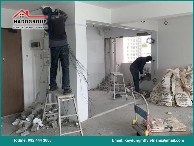 Quy trình sửa nhà tại Định Công của Hadogroup