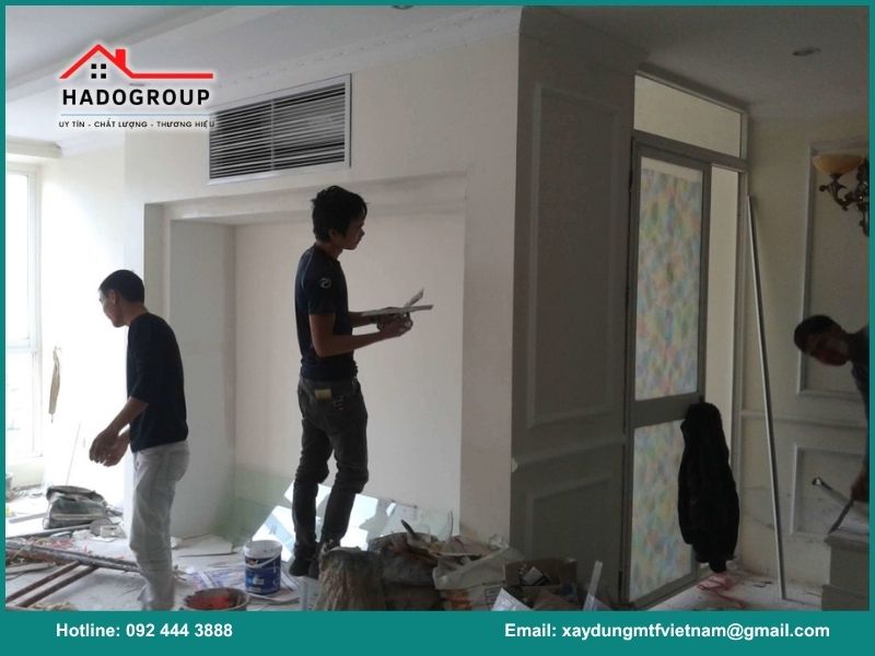 Quy trình sửa nhà tại Hoàng Liệt của Hadogroup