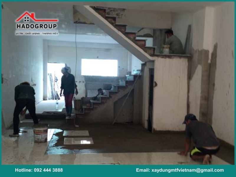 Quy trình sửa nhà tại Khương Đình của Hadogroup