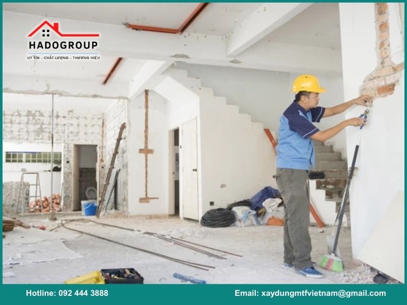 Quy trình sửa nhà tại Ngọc Hà của Hadogroup
