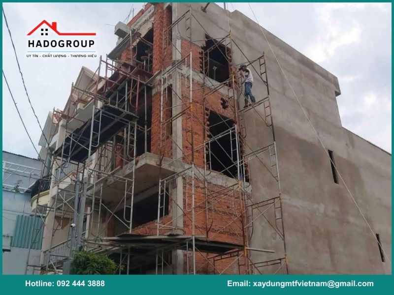 Quy trình xây dựng phần thô tại Hà Nội của Hadogroup