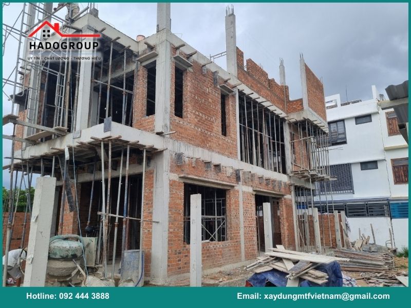 Quy trình xây dựng phần thô tại Hoàn Kiếm của Hadogroup